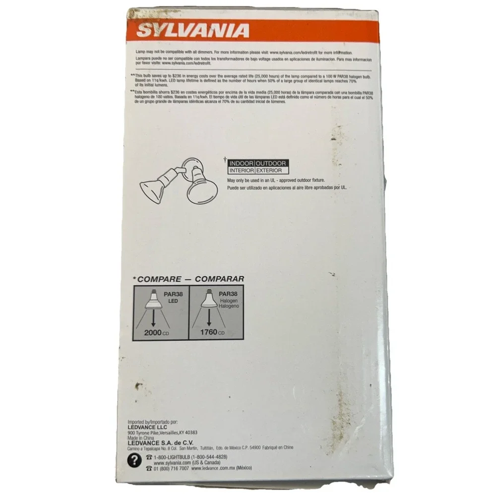SYLVANIA ULTRA LED 14-Watt (100W Equivalent) 3000K PAR38 Dimmable Wet Rated